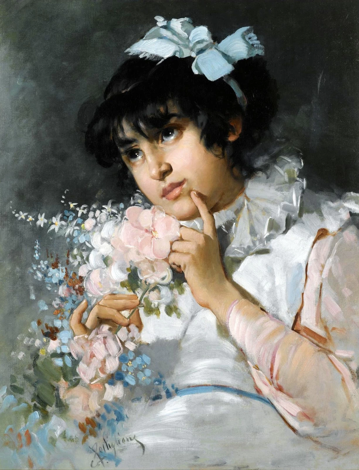 Ragazza pensierosa